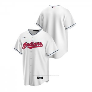 Camiseta Beisbol Hombre Cleveland Indians Replica Primera Blanco