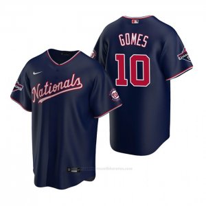 Camiseta Beisbol Hombre Washington Nationals Yan Gomes Replica Azul