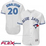 Camiseta Beisbol Hombre Toronto Blue Jays Josh Donaldson Autentico Coleccion Blanco Flex Base