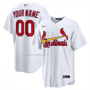 Camiseta Beisbol Hombre St. Louis Cardinals Primera Replica Personalizada Blanco1