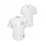 Camiseta Beisbol Hombre Chicago Cubs Victor Caratini 2019 Players Weekend Vic Replica Blanco