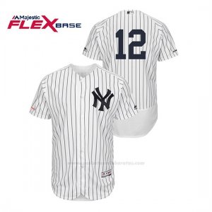 Camiseta Beisbol Hombre New York Yankees Troy Tulowitzki 150th Aniversario Patch Flex Base Blanco