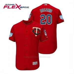 Camiseta Beisbol Hombre Minnesota Twins Eddie Rosario Flex Base Entrenamiento de Primavera 2019 Rojo