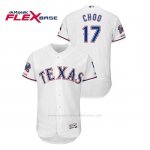 Camiseta Beisbol Hombre Texas Rangers Shin Soo Choo 150th Aniversario Patch Final Season Stadium Patch Blanco