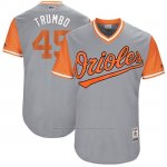 Camiseta Beisbol Hombre Baltimore Orioles 2017 Little League World Series 45 Mark Trumbo Gris