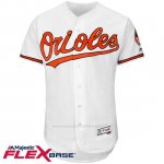 Camiseta Beisbol Hombre Baltimore Orioles Blank Blanco Flex Base Autentico Coleccion