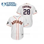 Camiseta Beisbol Hombre Houston Astros Robinson Chirinos 2019 World Series Bound Cool Base Blanco