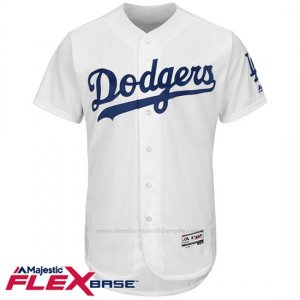 Camiseta Beisbol Hombre Los Angeles Dodgers Blank Blanco Flex Base Autentico Coleccion