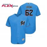 Camiseta Beisbol Hombre Miami Marlins Jose Urena Flex Base Autentico Collection Alternato 2019 Azul