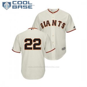 Camiseta Beisbol Hombre San Francisco Giants Andrew Mccutchen Cool Base Crema