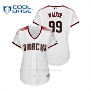 Camiseta Beisbol Mujer Arizona Diamondbacks Taijuan Walker Cool Base Majestic Home Blanco