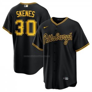 Camiseta Beisbol Hombre Pittsburgh Pirates Paul Skenes Alterno 2 Negro