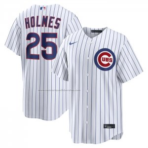 Camiseta Beisbol Hombre Chicago Cubs Clay Holmes Primera Replica Blanco