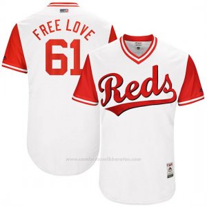 Camiseta Beisbol Hombre Cincinnati Reds 2017 Little League World Series 61 Bronson Arroyo Blanco