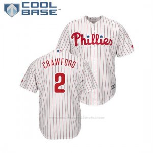 Camiseta Beisbol Hombre Philadelphia Phillies Jp Crawford Cool Base 1ª Blanco