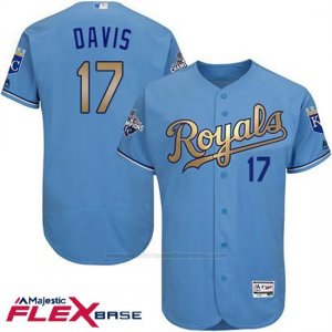 Camiseta Beisbol Hombre Kansas City Royals Wade Davis Campeones Flex Base