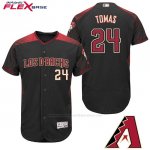 Camiseta Beisbol Hombre Arizona Diamondbacks 24 Yasmany Tomas Negro Hispanic Heritage Flex Base