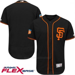 Camiseta Beisbol Hombre San Francisco Giants Blank Negro Flex Base Autentico Coleccion Entrenamiento de Primavera