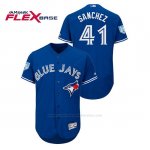 Camiseta Beisbol Hombre Toronto Blue Jays Aaron Sanchez 2019 Entrenamiento de Primavera Flex Base Azul