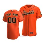 Camiseta Beisbol Hombre San Francisco Giants Personalizada Autentico Alterno 2020 Naranja