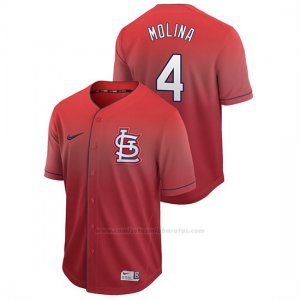 Camiseta Beisbol Hombre St. Louis Cardinals Yadier Molina Fade Autentico Rojo
