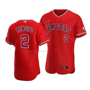 Camiseta Beisbol Hombre Los Angeles Angels Luis Rengifo Autentico Alterno Rojo