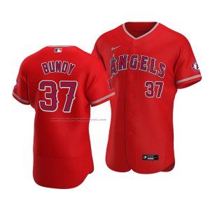 Camiseta Beisbol Hombre Los Angeles Angels Dylan Bundy Autentico Alterno Rojo