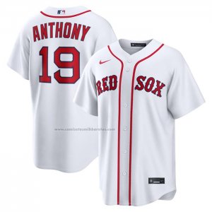 Camiseta Beisbol Hombre Boston Red Sox Roman Anthony Primera Replica Blanco1