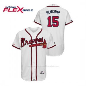 Camiseta Beisbol Hombre Atlanta Braves Sean Newcomb 150th Aniversario Patch Flex Base Blanco