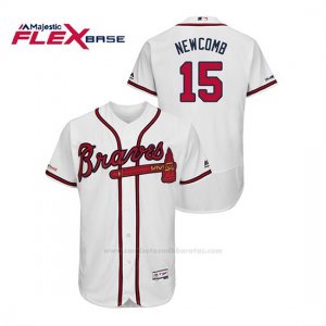 Camiseta Beisbol Hombre Atlanta Braves Sean Newcomb 150th Aniversario Patch Flex Base Blanco