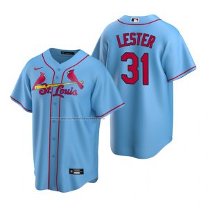 Camiseta Beisbol Hombre St. Louis Cardinals Jon Lester Replica Alterno Azul