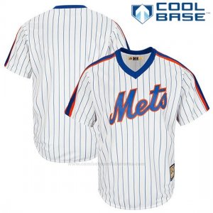 Camiseta Beisbol Hombre New York Mets Blanco Big And Tall Cooperstown Coleccion Cool Base