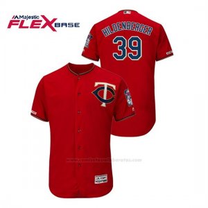 Camiseta Beisbol Hombre Minnesota Twins Trevor Hildenberger 150th Aniversario Patch Autentico Flex Base Rojo