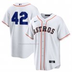 Camiseta Beisbol Hombre Houston Astros 2025 Jackie Robinson Day Primera Replica Blanco