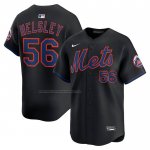 Camiseta Beisbol Hombre New York Mets Ryan Helsley Alterno Limited Negro Camiseta Beisbol Hombre New York Mets Ryan Helsley Alterno Limited Negro
