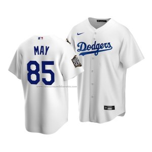 Camiseta Beisbol Hombre Los Angeles Dodgers Dustin May 2020 Replica Primera Blanco