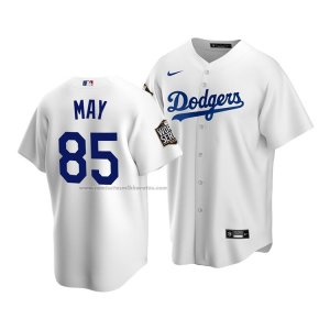 Camiseta Beisbol Nino Los Angeles Dodgers Dustin May 2020 Primera Replica Blanco