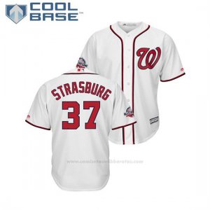 Camiseta Beisbol Hombre Washington Nationals Stephen Strasburg 2018 All Star Game Cool Base Blanco