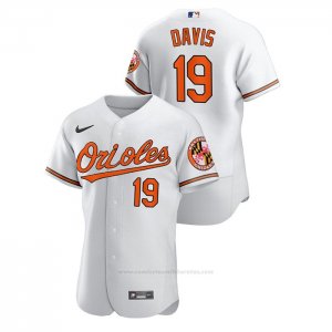 Camiseta Beisbol Hombre Baltimore Orioles Chris Davis Authentic Blanco