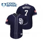 Camiseta Beisbol Hombre San Diego Padres Manuel Margot Cool Base Entrenamiento de Primavera 2019 Azul