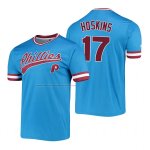 Camiseta Beisbol Hombre Philadelphia Phillies Rhys Hoskins Cooperstown Collection Stitches Azul