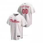 Camiseta Beisbol Hombre Philadelphia Phillies Personalizada Replica Primera Blanco