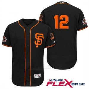 Camiseta Beisbol Hombre San Francisco Giants Joe Panik Negro Alterno 60th Season Flex Base