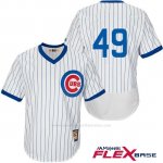 Camiseta Beisbol Hombre Chicago Cubs 49 Jake Arrieta Flex Base Autentico Coleccion