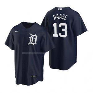 Camiseta Beisbol Hombre Detroit Tigers Eric Haase Replica Alterno Azul