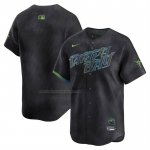 Camiseta Beisbol Hombre Tampa Bay Rays 2025 City Connect Limited Negro