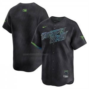Camiseta Beisbol Hombre Tampa Bay Rays 2025 City Connect Limited Negro