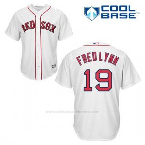 Camiseta Beisbol Hombre Boston Red Sox 19 Frojo Lynn Blanco 1ª Cool Base