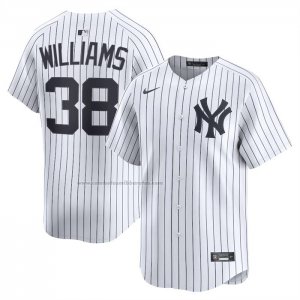 Camiseta Beisbol Hombre New York Yankees Devin Williams Primera Limited Blanco