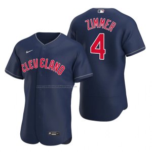 Camiseta Beisbol Hombre Cleveland Guardians Bradley Zimmer Autentico Alterno Azul